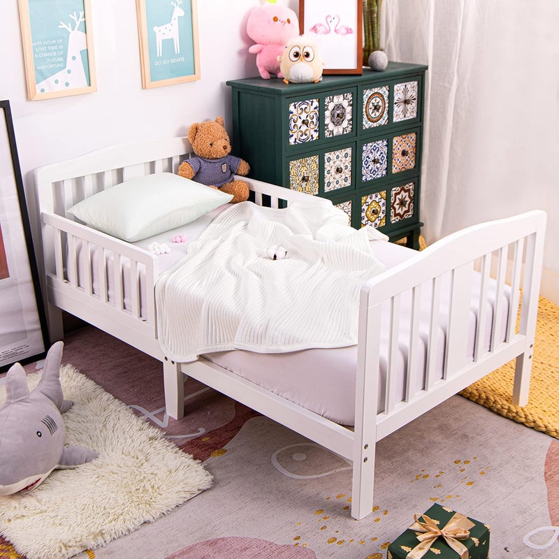 NTBAY Jersey Cotton Quilted Toddler Blanket, Breathable and Warm for Boys and Girls Baby Blanket, 30x40 Inches, White Stripe - Image 5